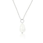 Zilveren Ketting met White Aventurine Peervormige Hanger - My Bendel
