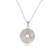Zilveren Ketting met White Aventurine Zonnetjes Hanger - My Bendel