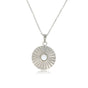 Zilveren Ketting met White Aventurine Zonnetjes Hanger - My Bendel