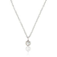 Zilveren Ketting met Zirkonia Kristal - Verkleurt Niet