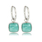 Zilveren Oorring met Betoverende Amazonite 38mm - My Bendel