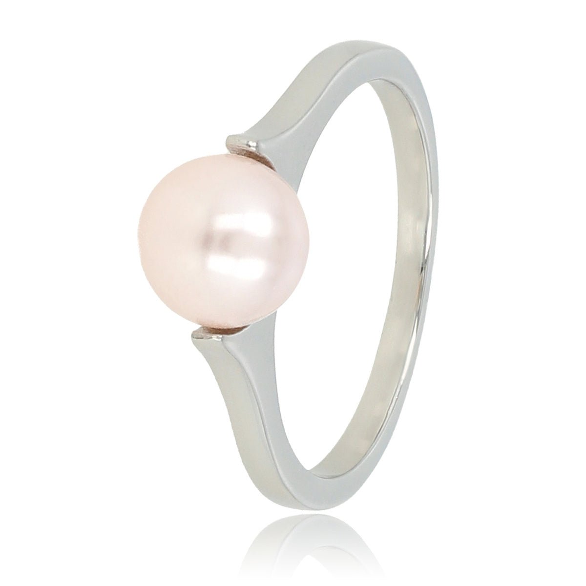 Zilveren ring - Grote roze parel - Tijdloze schoonheid - My Bendel
