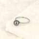 Zilveren ring - Grote zwarte parel - Tijdloze schoonheid - My Bendel