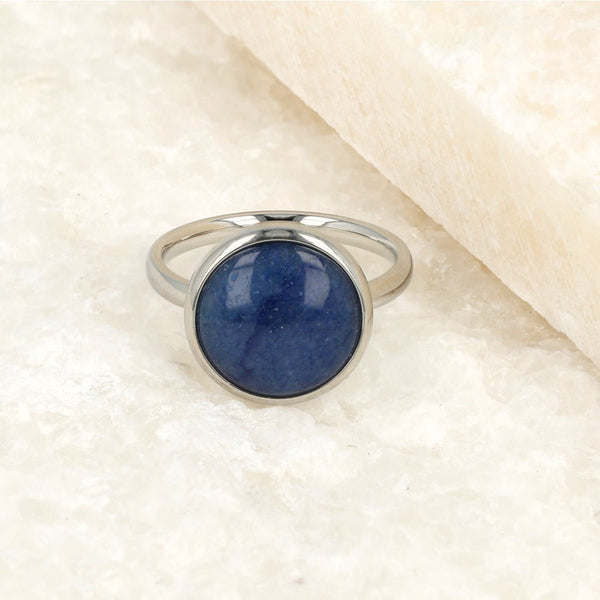 Zilveren ring - Lapis Lazuli edelsteen - Unieke touch - My Bendel