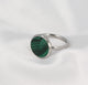 Zilveren ring met Malachite - unieke groene steen - My Bendel