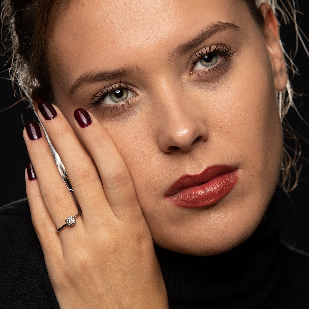 Zilveren ring met zirkonia - Minimalistisch Stainless steel design - My Bendel