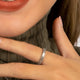 Zilveren ring - slangenhuid patroon - 3 mm smal - My Bendel