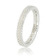 Zilveren ring - slangenhuid patroon - 3 mm smal - My Bendel