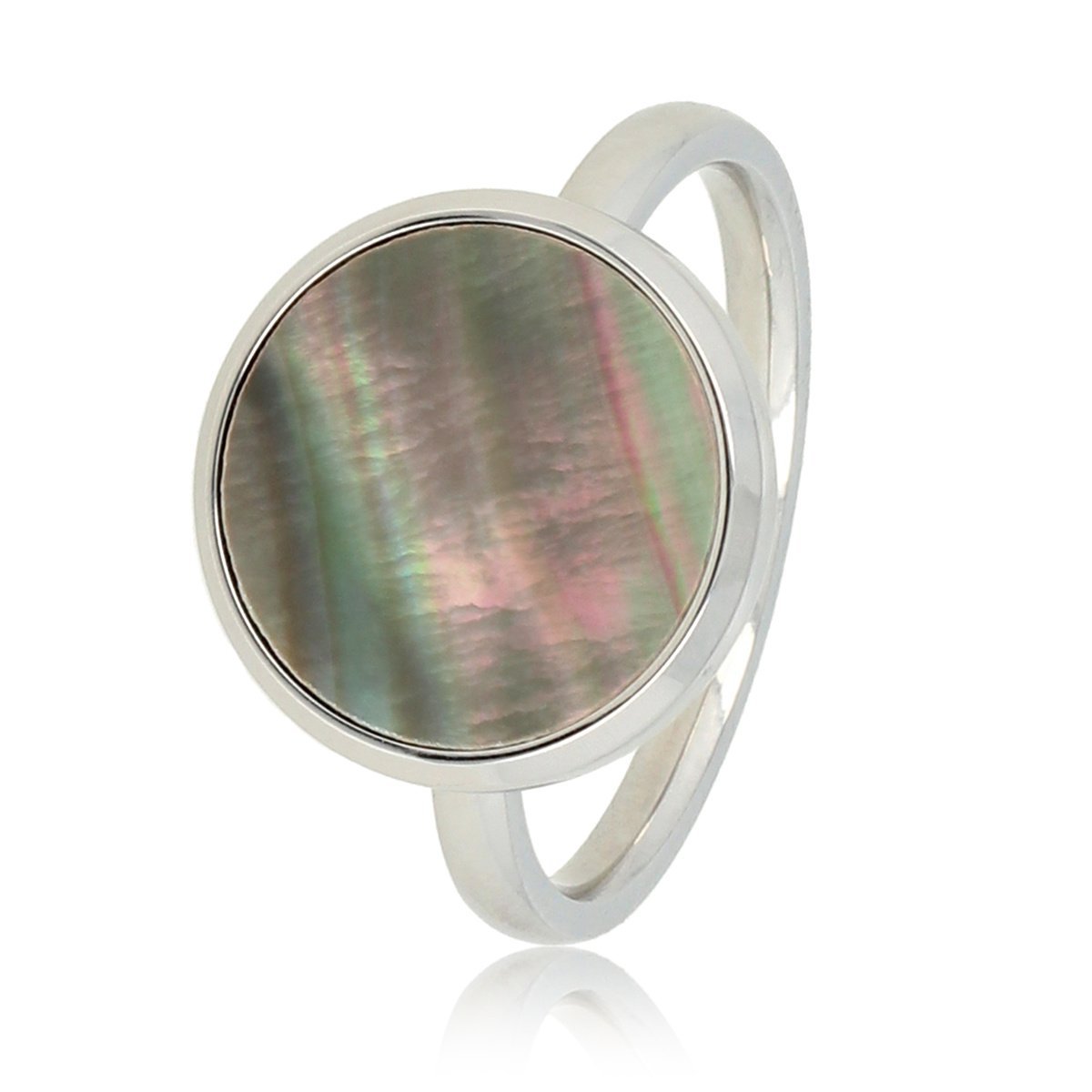 Zilveren ring - zwarte parel - elegant en uniek - My Bendel