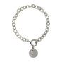 Zilveren Schakelarmband met Munt Hanger - My Bendel