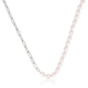 Zilveren Schakelketting met Roze Parels - My Bendel