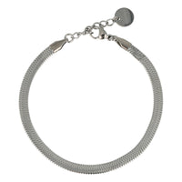 Silver Snake Bracelet - Elegant Snake Pattern