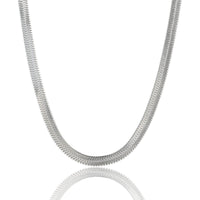 Zilveren Snake Ketting - Elegant & Tijdloos Design
