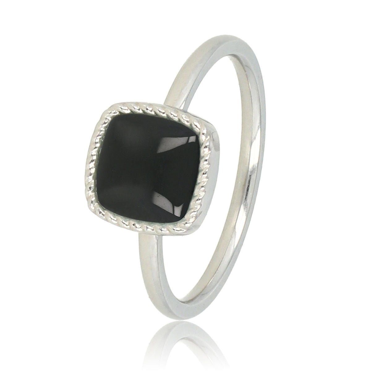 Zilveren zegelring - Onyx edelsteen - Chique en krachtig - My Bendel