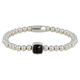 Zilverkleurige Onyx Edelsteen Damesarmband - My Bendel