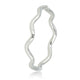 Zilverkleurige wave aanschuifring - speelse Stainless steel ring - My Bendel
