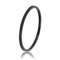 Zwarte aanschuifring - stardust effect - Stainless steel